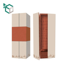 Customization cardboard rigid paperboard wine box with beautiful high end fancy paper